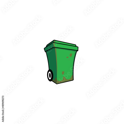Trash Bin logo or icon design