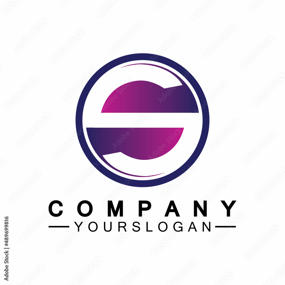 Letter S Circle Logo Vector Design Template Letter S Circle Logo Vector Design Template