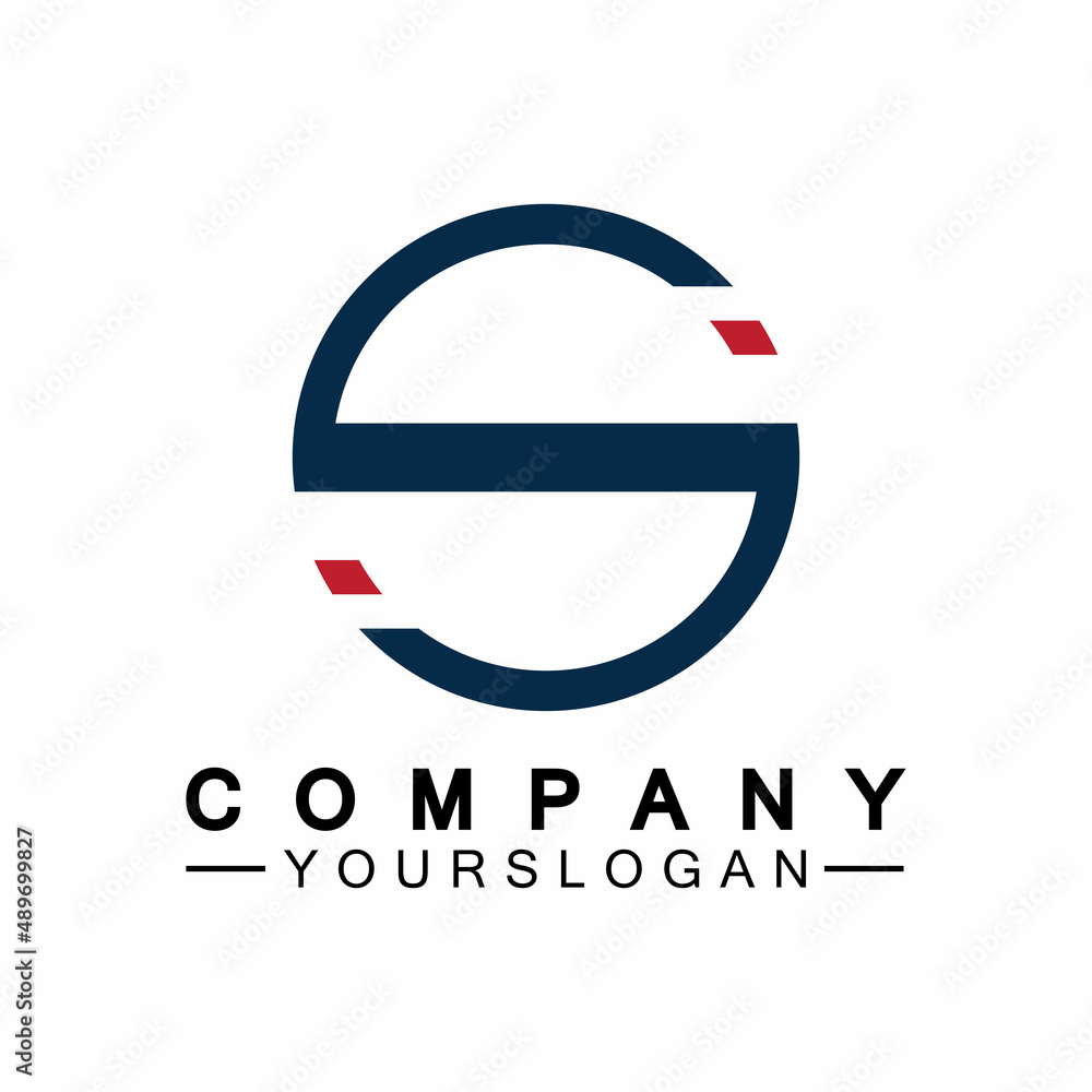 Letter S Circle Logo Vector Design Template Letter S Circle Logo Vector Design Template