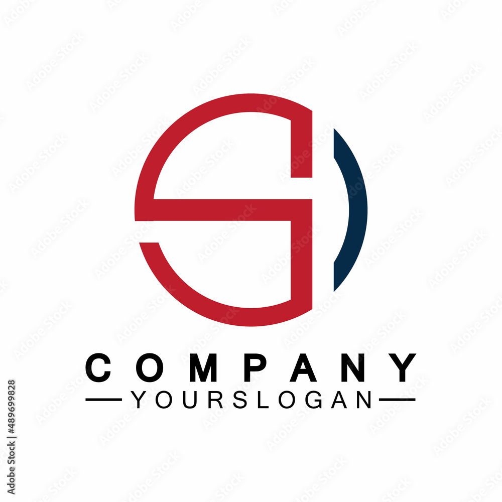 Letter S Circle Logo Vector Design Template Letter S Circle Logo Vector Design Template