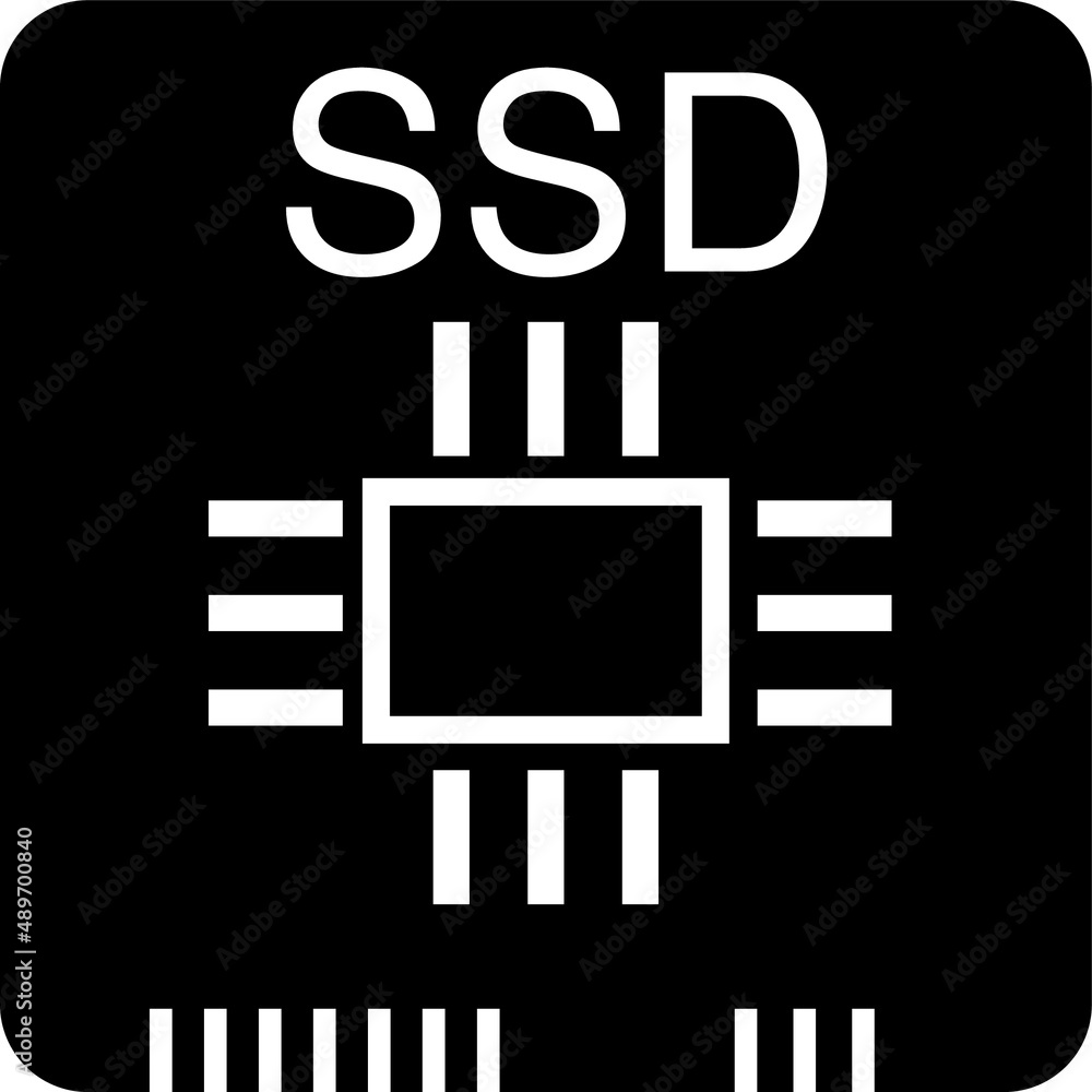 Einfache flache solid state disk Vektor Grafik Einfache flache solid state disk Vektor Grafik