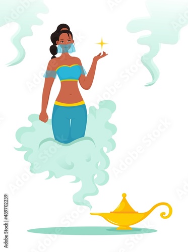 Magic lamp genie