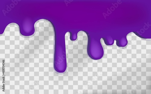 Slime on transparent background