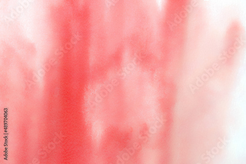 赤色の絵具が滲む水彩テクスチャ背景