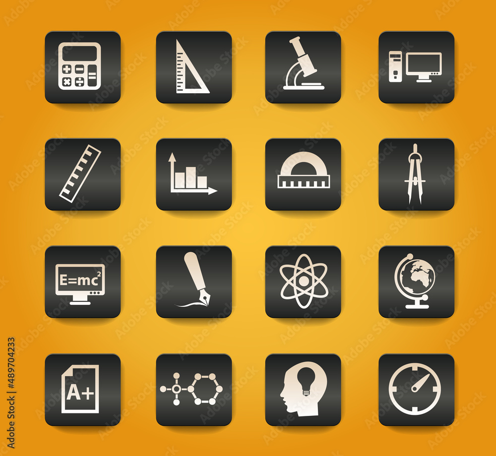 university icon set university icon set