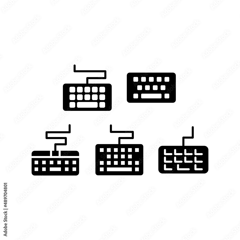 Keyboard Icon Set Vector Illustration Keyboard Icon Set Vector Illustration