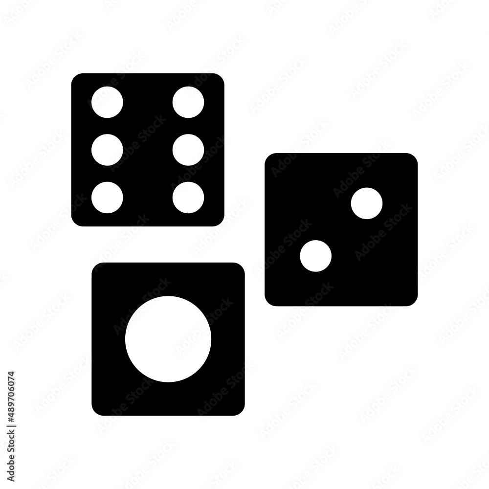 Dice Icon Vector Illustration