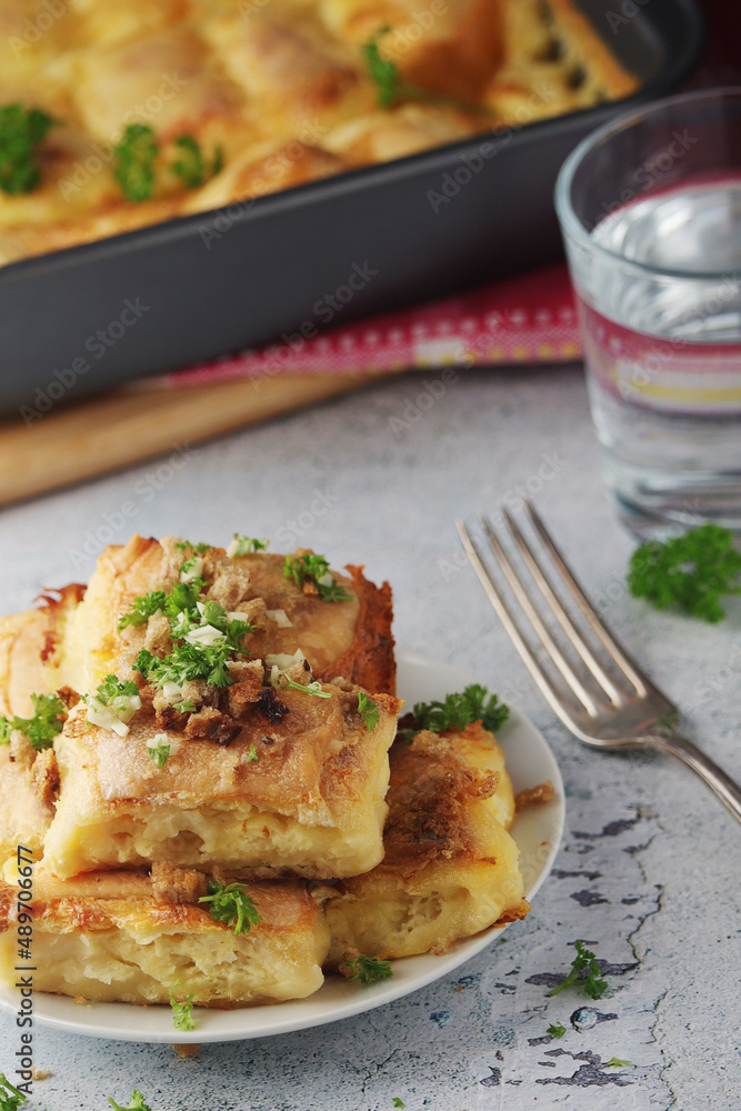 Zagorskie strukli, a national Croatian dish Zagorskie strukli, a national Croatian dish