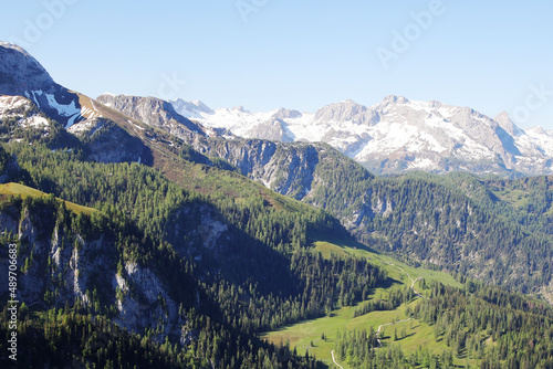 View from Jenner mountain  near Koenigsee  Germany