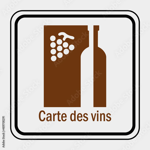 Logo carte des vins.