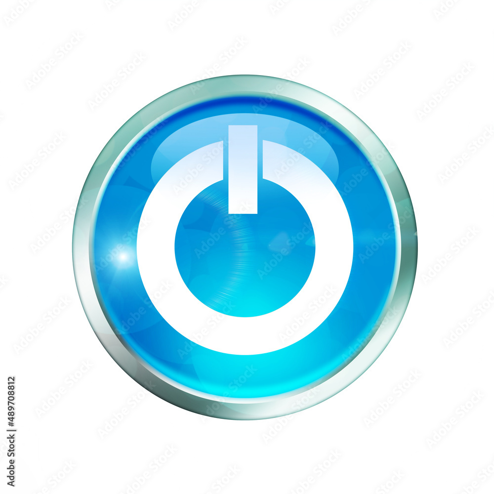 illustration of power button illustration of power button