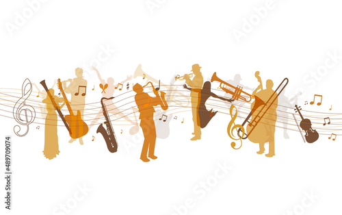 sfondo, strumenti musicali, musica, concerto, jazz	
