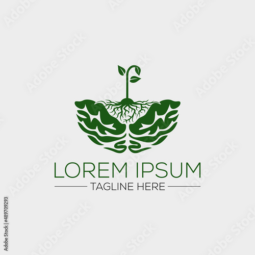 tree brain logo concept. human mind, growth , innovation, thinking, symbol stock illustration.