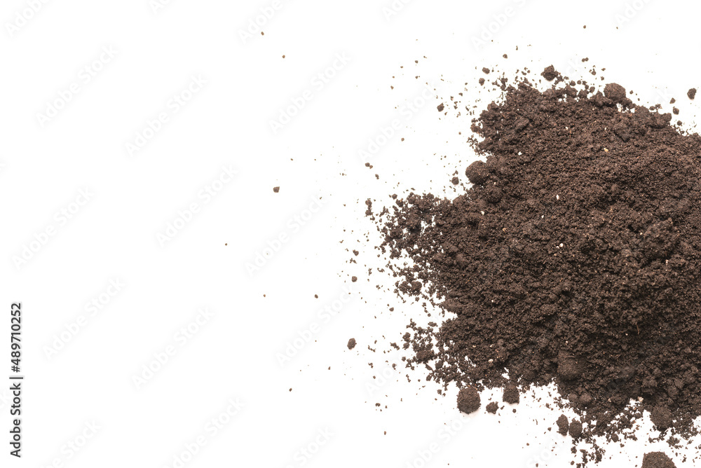 Black land for plant isolated on white background. Black land for plant isolated on white background.