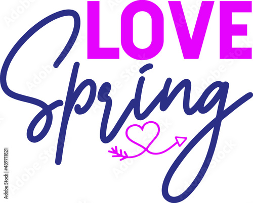 Love spring vector arts design