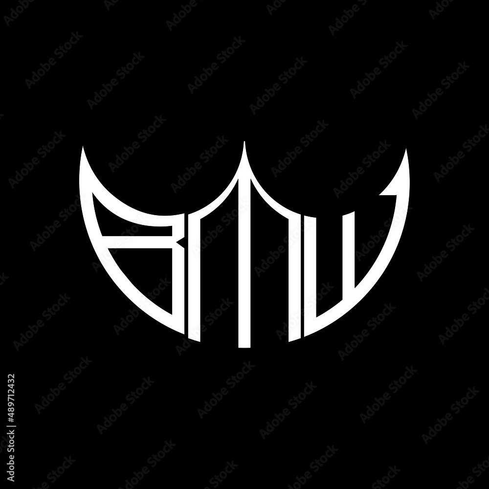 BMW letter logo design on black background. BMW creative initials letter  logo concept. BMW letter design. Stock Vector | Adobe Stock