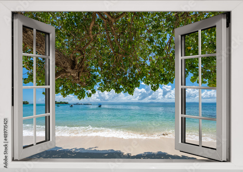 open window to the sea