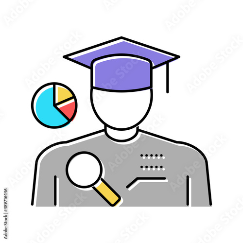 intelligence people value color icon vector illustration