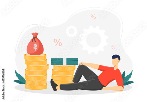 Man with bills