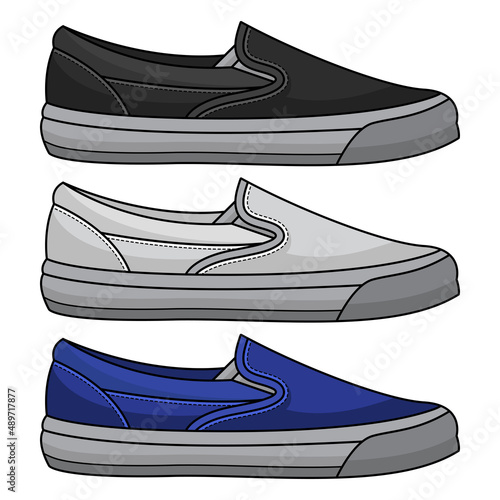 casual shoes vector