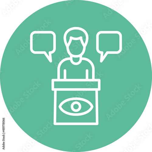 Eye Witness Icon Style