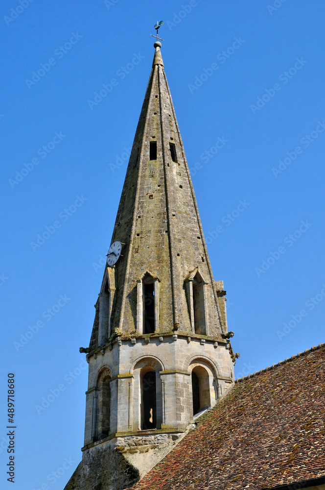 Jambville, France - april 3 2017 : Notre Dame church