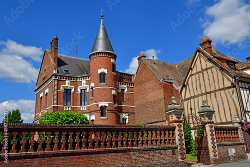 Les Andelys; France - june 24 2021 :  city center of Petit Andely photo