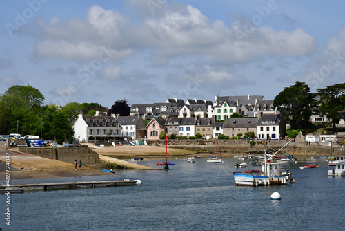 Combrit; France - may 16 2021 :  cruise on the Odet river photo