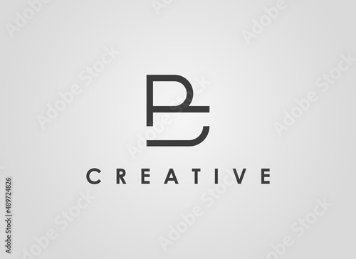 Abstract Initial Letter R and B Logo. Geometric Shape Letter RB BR Isolated on Black Background. Suitable For Business and Branding Logos. Flat Design Vector Template Elements