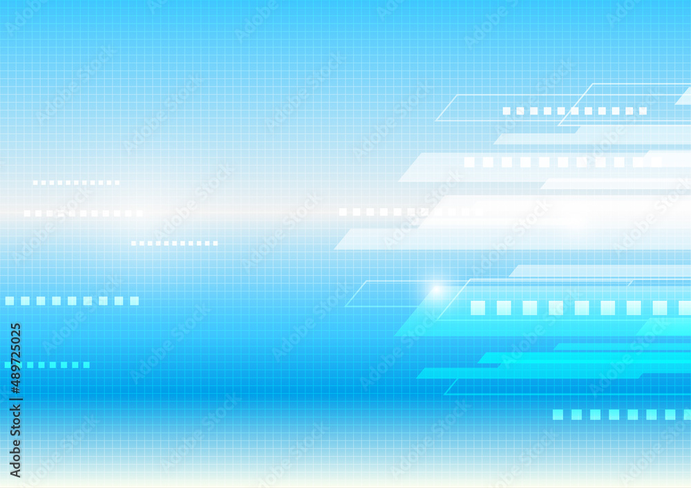 Fototapeta premium Virtual tecnology blue vector background. Eps 10.