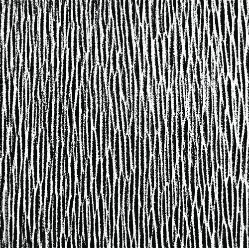 Monochrome texture composed of irregular graphic elements. Distressed uneven grunge background. Abstract vector illustration. Overlay for interesting effect and depth. Isolated on white background.