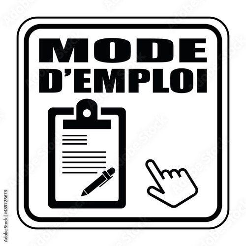 Logo mode d'emploi.
