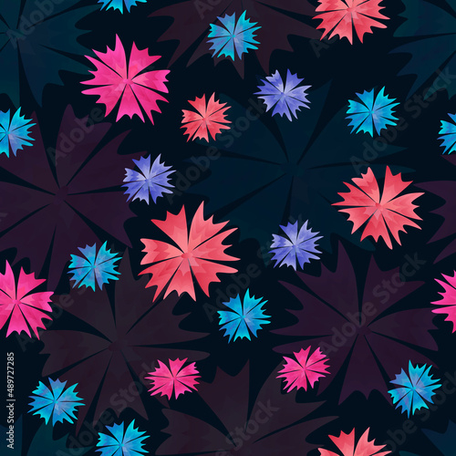 cornflower flower. vector illustration. pattern