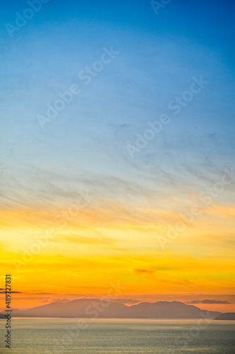 Sunset over the San Juan Islands In The Pacific Northwest © Cavan