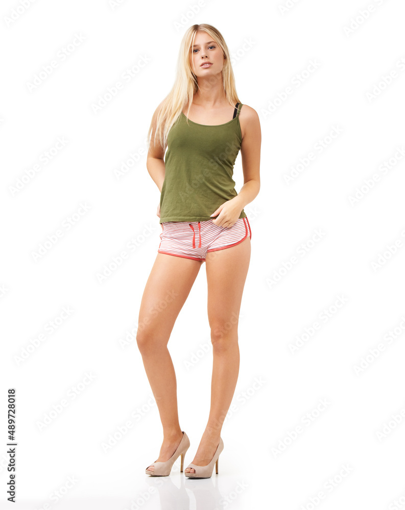 Be your own kind of beautiful. Portrait of a beautiful young woman over a white background. Be your own kind of beautiful. Portrait of a beautiful young woman over a white background.