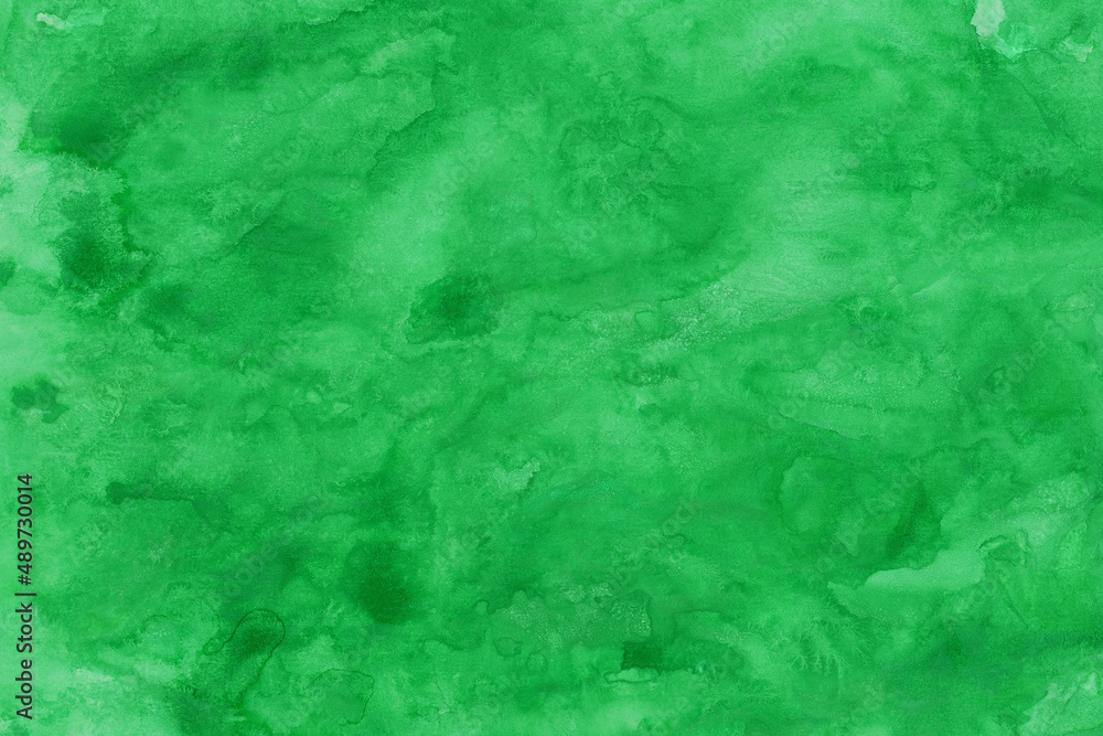 緑色の無地水彩背景