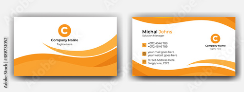 Minimalist Business card design template