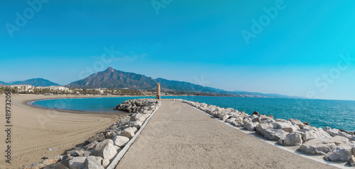 Landscape of Marbella  Puerto Banus 