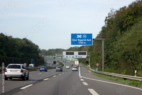 Autobahnkreuz Wuppertal-Nord, Autobahn 1, © hkama