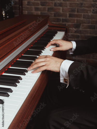 playing the piano
