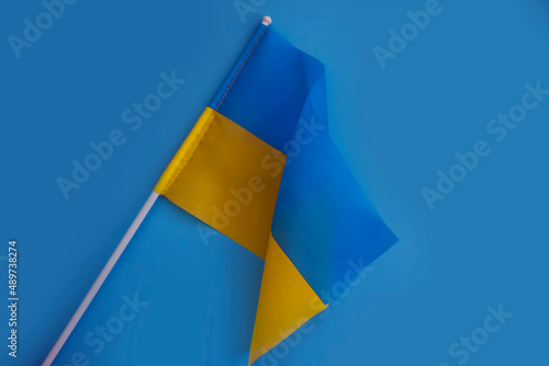 flag of ukraine on a colored background