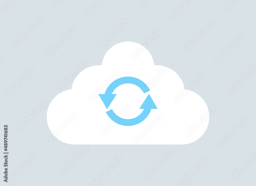 Cloud server synchronizing and datacenter flat vector illustration.
Cloud server synchronizing and datacenter flat vector illustration.