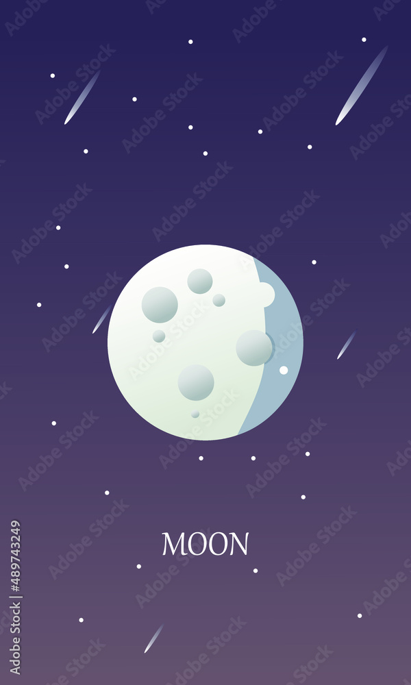space background with moon. space background with dark color. metaverse background