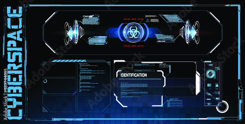 Digital design elements hud style. Trendy 2022 shapes in cyberpunk style. Bar labels,info box bars. Futuristic info boxes layout templates Cyberpunk retro futuristic poster set abstract cosmic shapes.