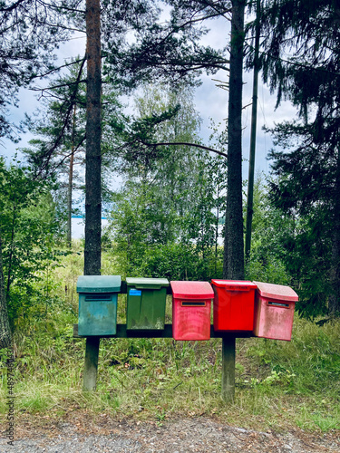Post Boxes in a remote area in Central Finland
