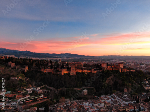 Sunset in La Alhambra Granada © JuanManuel