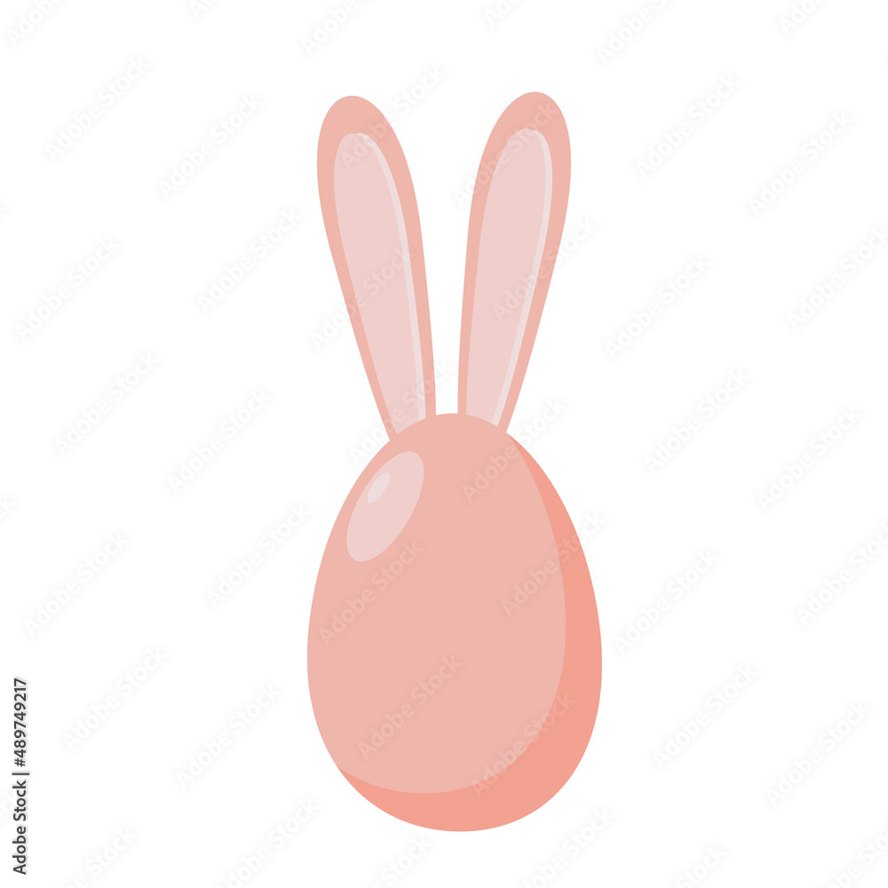 Fototapeta premium Easter egg bunny isolated on white