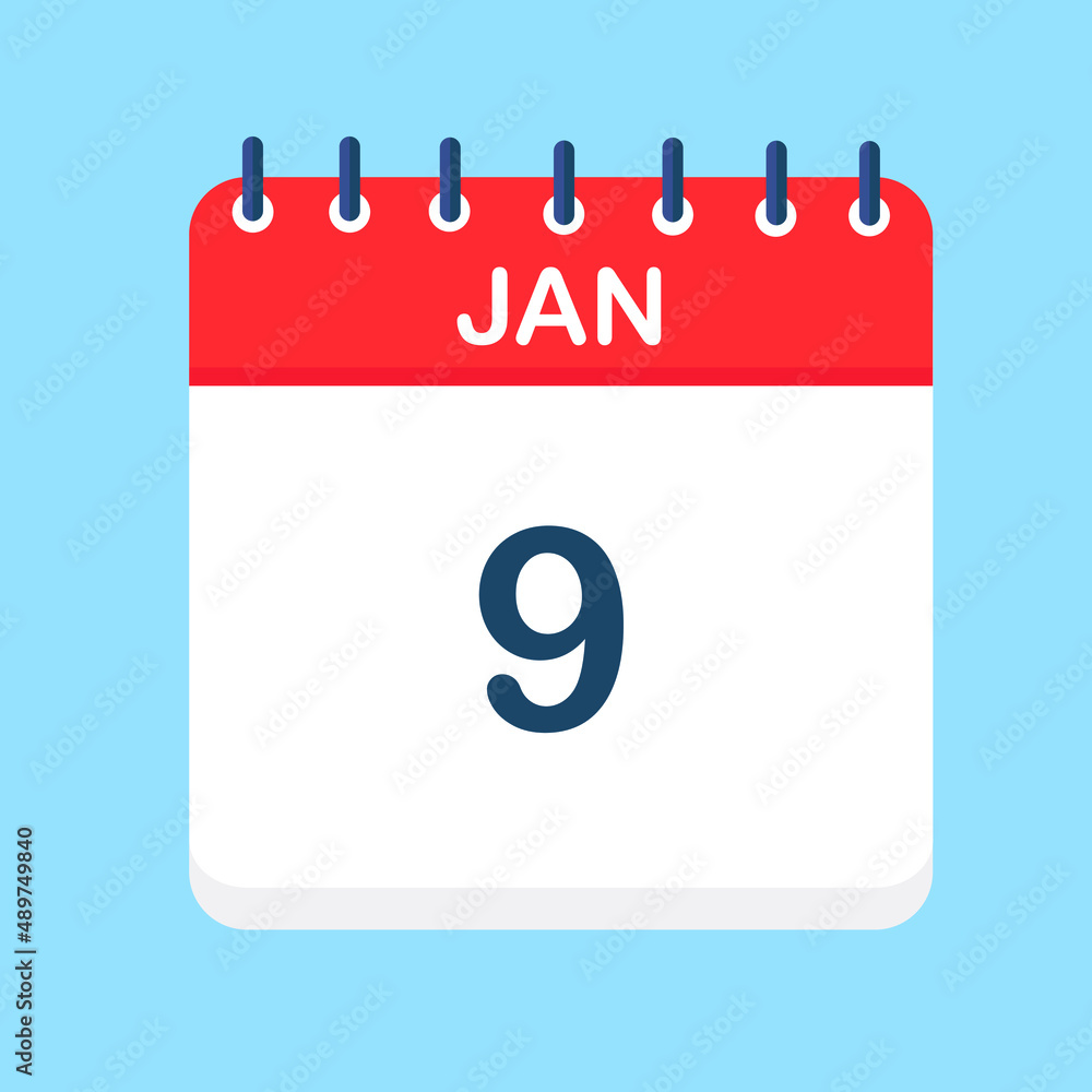 calendar page vector illustrator. calendar and planner