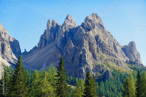 Landscape of Cadini di Misurina in the Dolomites, Italy, Europe