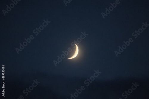 Fototapeta Naklejka Na Ścianę i Meble -  crescent moon in the sky